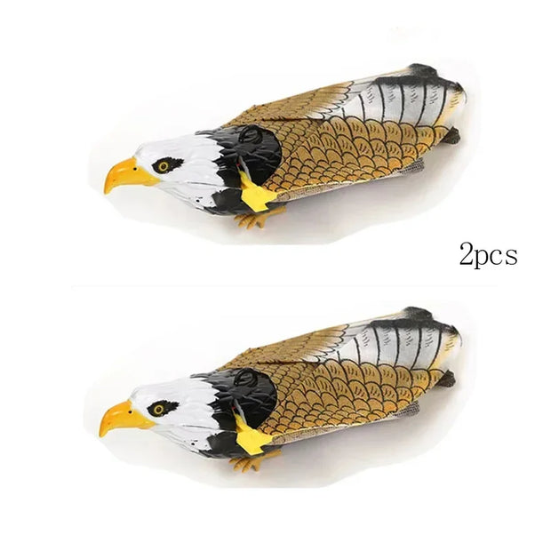 Two Electric Flying Bird Cat Toy on a white background with '2pcs' text.