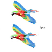 Two colorful Electric Flying Bird Cat Toy on a white background with '2pcs' text.