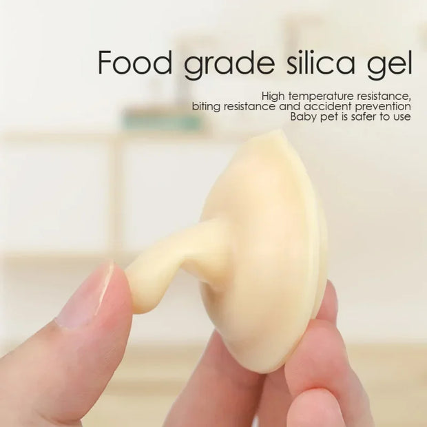 Silicone Syringe Adapter Head Replacement Accessory - Food grade Syringe silica gel for pet use, providing high temperature resistance and safety for baby pets.