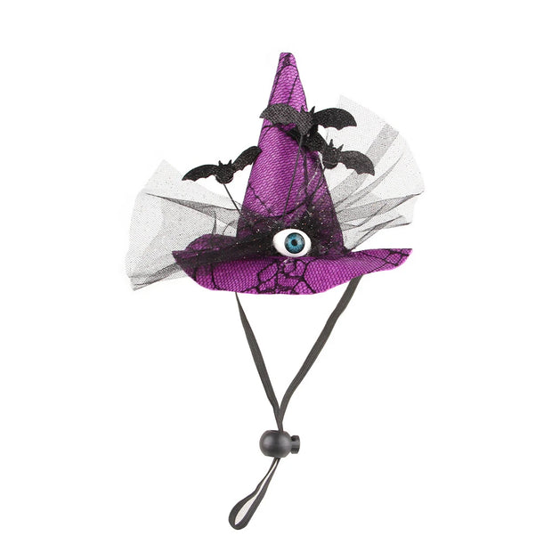Pet Halloween Cosplay Costume Witch & Wizard Hat Outfit