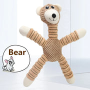 Plush Animal Dog Toys with a white background