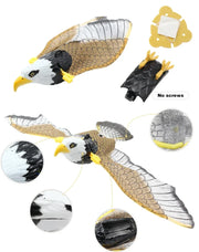 Electric Flying Bird Cat Toy with detachable parts on a white background