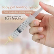 Silicone Syringe Adapter Head Replacement Accessory - 10ml baby pet feeding syringe made of food-grade silicone for easy feeding of newborns.