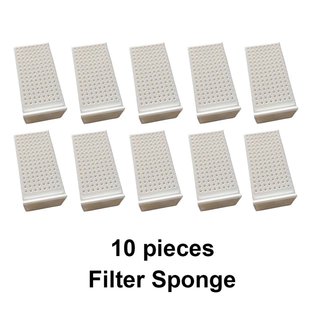 10 filter sponges Modern Pet Water Fountain on a white background