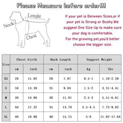 Measurement chart for dogs Elegant Black Bow Dress with instructions on how to choose the right size.