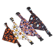 Pumpkin Paws Halloween Bandana Pet Collar Scarf collection featuring fun Halloween designs.