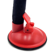 Red Cat Boxing Training Toy with black handle on a white background