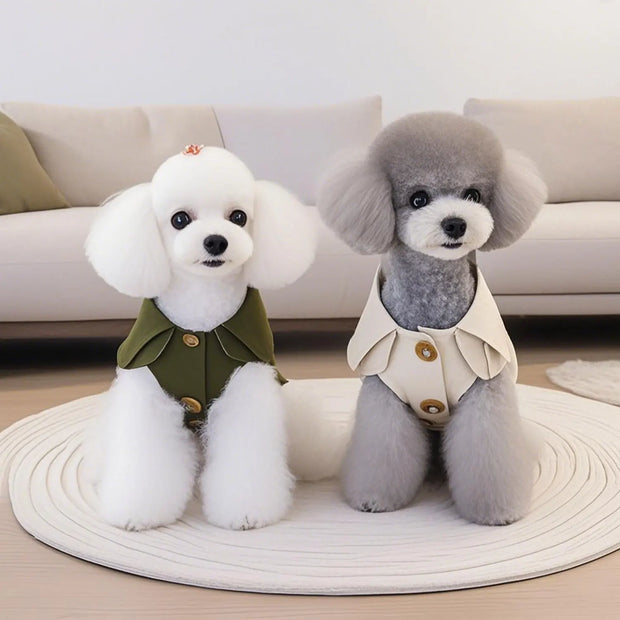 Classic Button-Up Vest – Stylish Outfit for Dogs and Cats