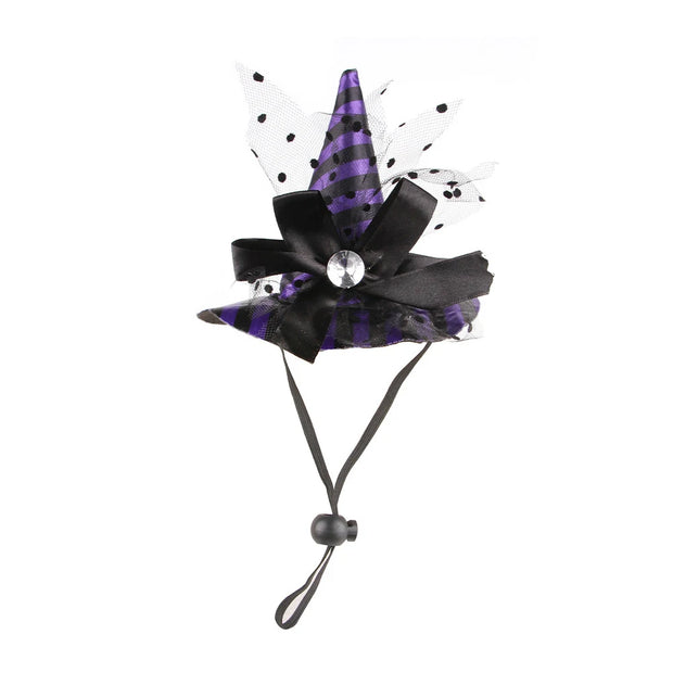 Pet Halloween Cosplay Costume Witch & Wizard Hat Outfit