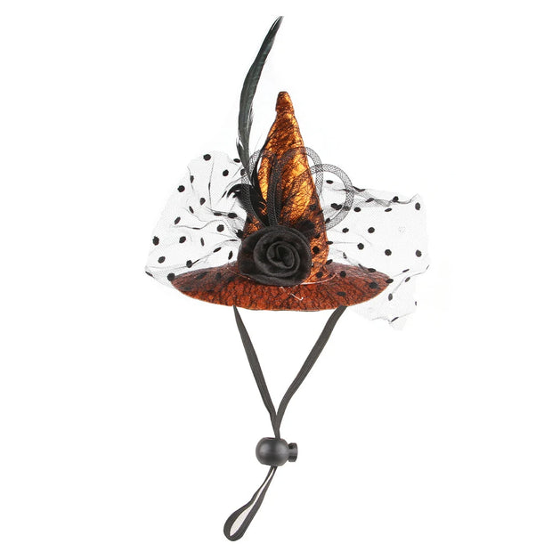 Pet Halloween Cosplay Costume Witch & Wizard Hat Outfit