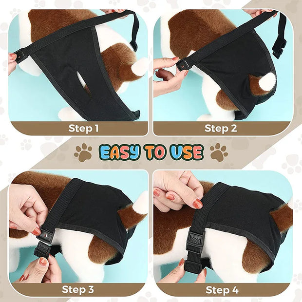 Reusable Dog Diapers – Comfortable and Protective for Male and Female Dogs