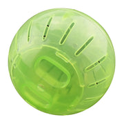 Green Clear Hamster Gerbil Rat Exercise Toy ball on a white background