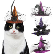 Pet Halloween Cosplay Costume Witch & Wizard Hat Outfit