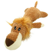 Brown Plush Animal Dog Toys on a white background